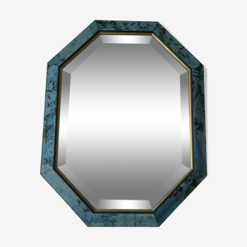 Beveled octagonal mirror 56X44 cm