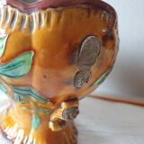 Set vase and planter longchamp iron earth