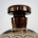 Liqueur service for two gilded crystal art deco Czechoslovakia