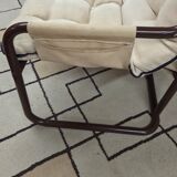 Tubular two-seater bench from the 1970s.