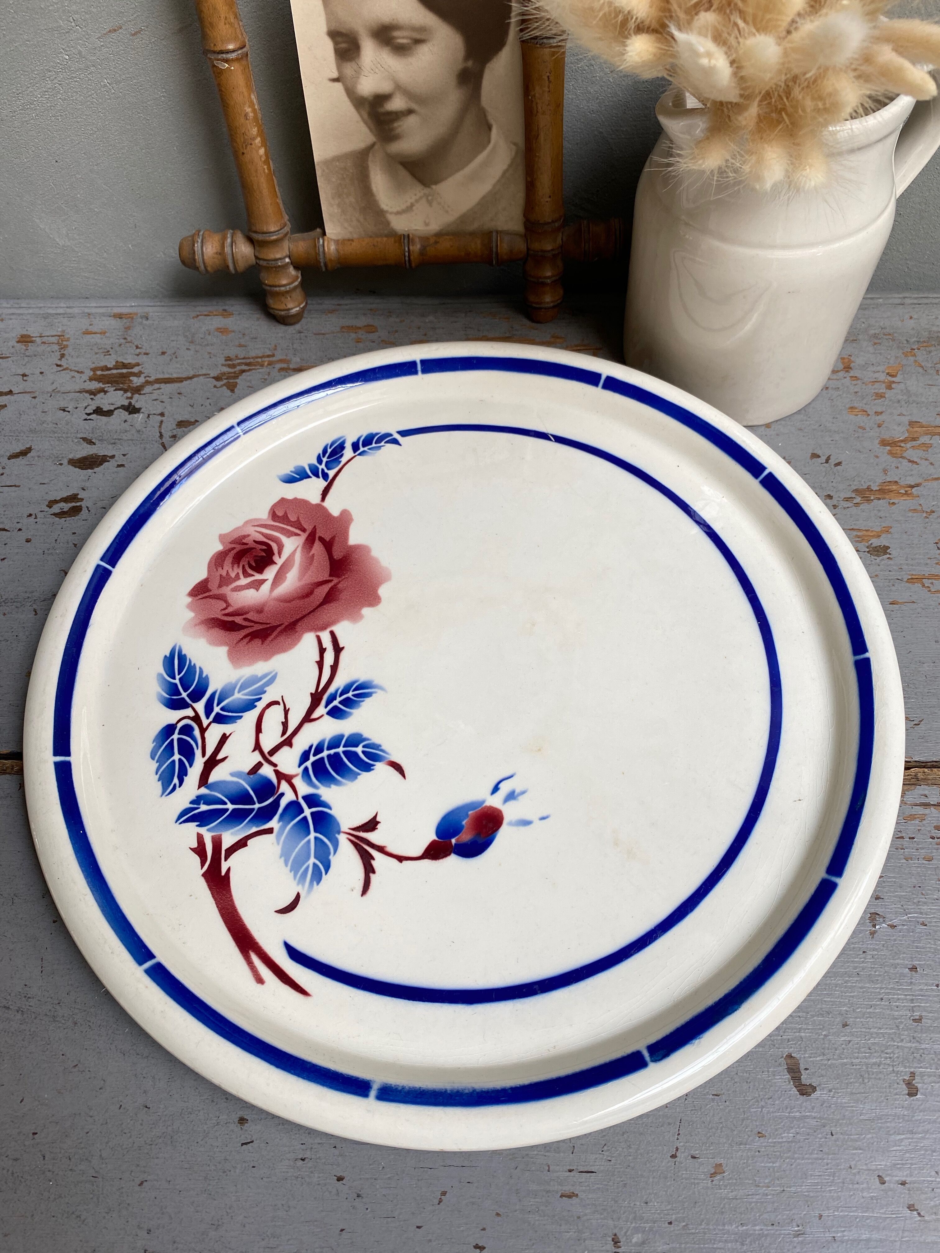 Plat à tarte faïence de Luneville