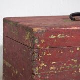 Antique chest with red and green patina (c.1920) #75