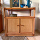 Vintage rattan and caned sideboard