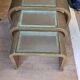3 nesting tables, space age, circa 1970.