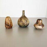 Set of 3 Studio Pottery Sculptural Objects Gerhard Liebenthron, Germany, 1970s