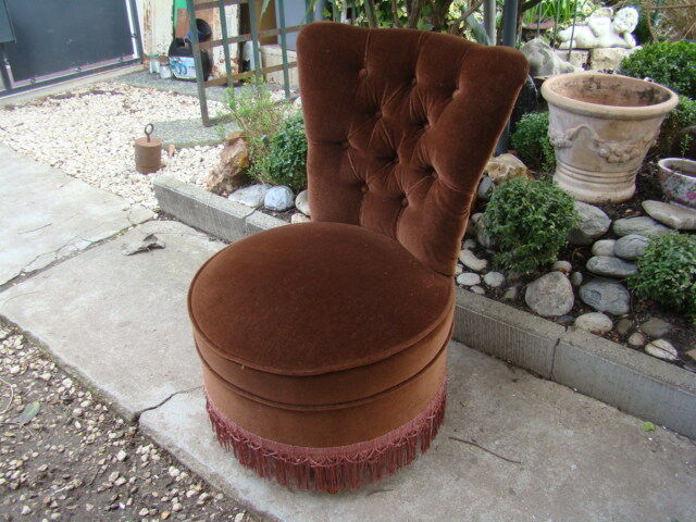 Old brown velvet heater