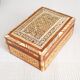 Old wooden box + mother-of-pearl