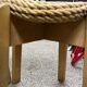 Paire de tabourets scandinave en jonc 70’s
