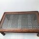 Tray coffee table decorated with a wrought iron trellis from 60-70