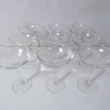 9 champagne glasses
