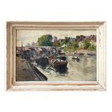 Oil on panel signed and dated 1948