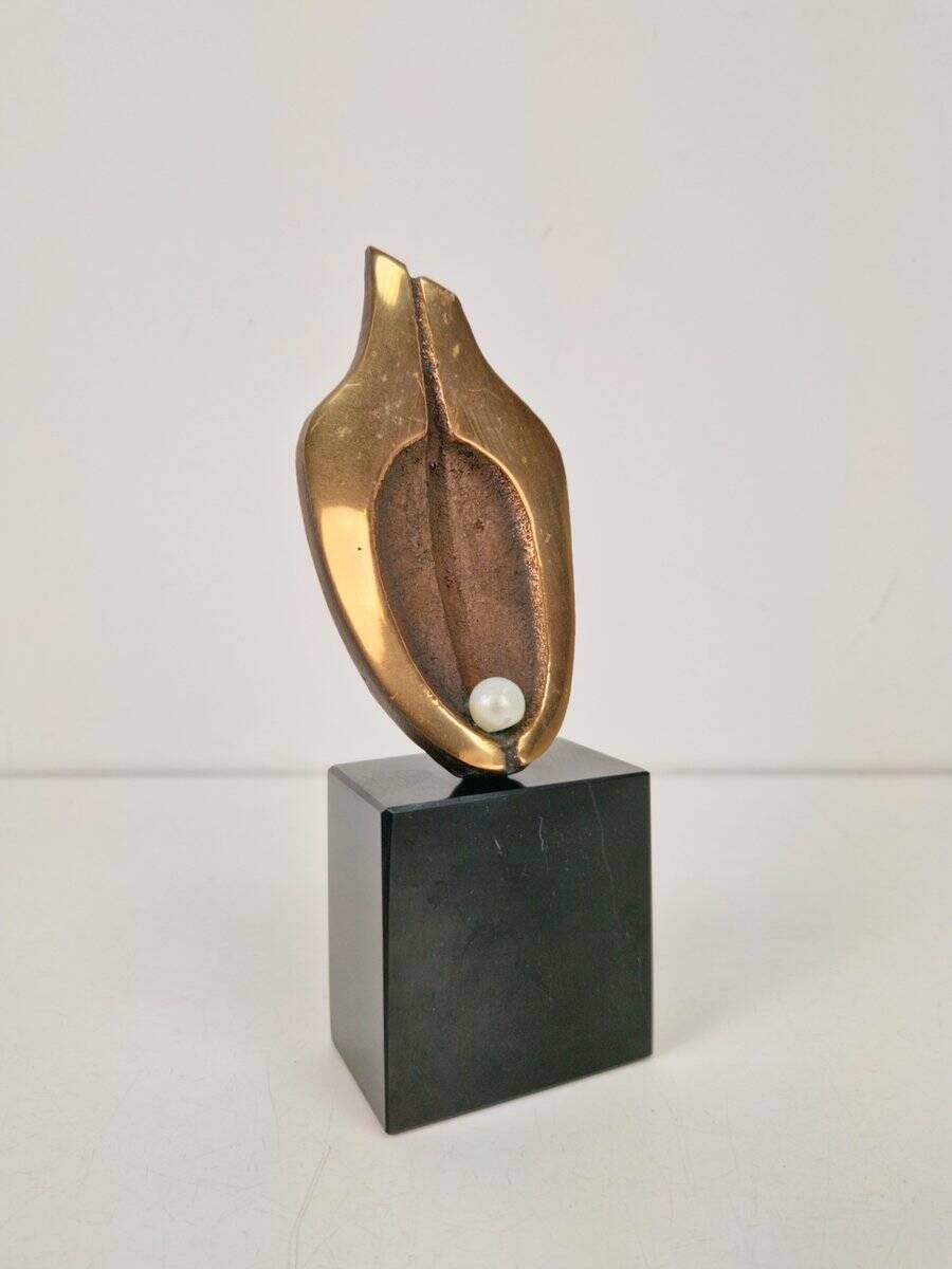Bronze Sculpture on Stone Base by Willy Ceysens, 1970
