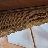 Vintage rattan table
