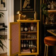 Buffet parisien art déco ocre jaune