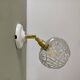 Vintage moulded glass globe wall light