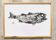 Framed art print, "Print of a bar" (gyotaku)