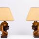 Large Ceramic Toetanchamon Table lamps 1970s