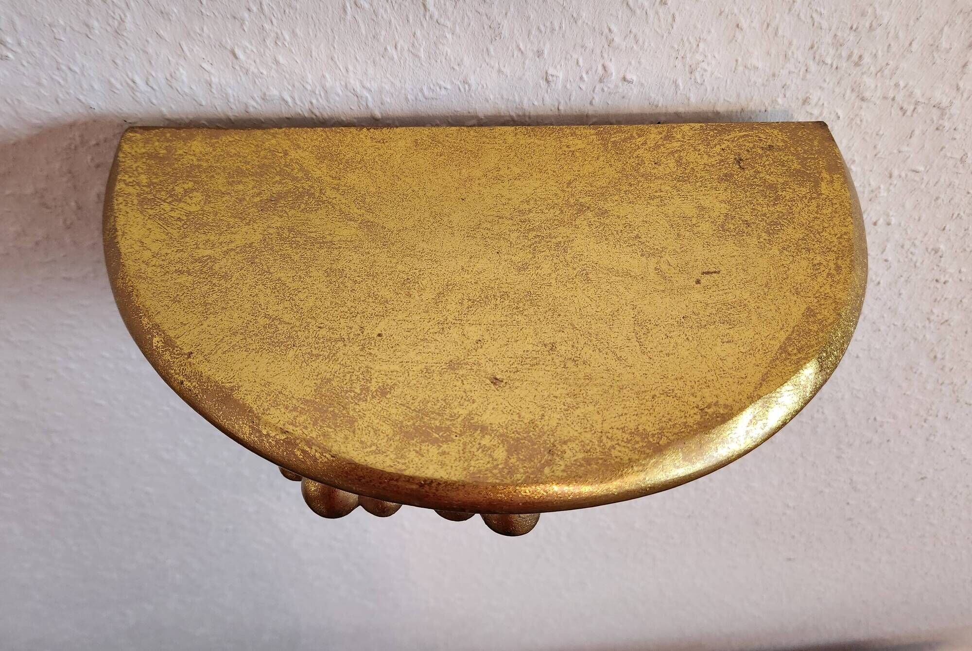 vergoldée console murale support mural étagère décorative rococo Louis XV, 1970