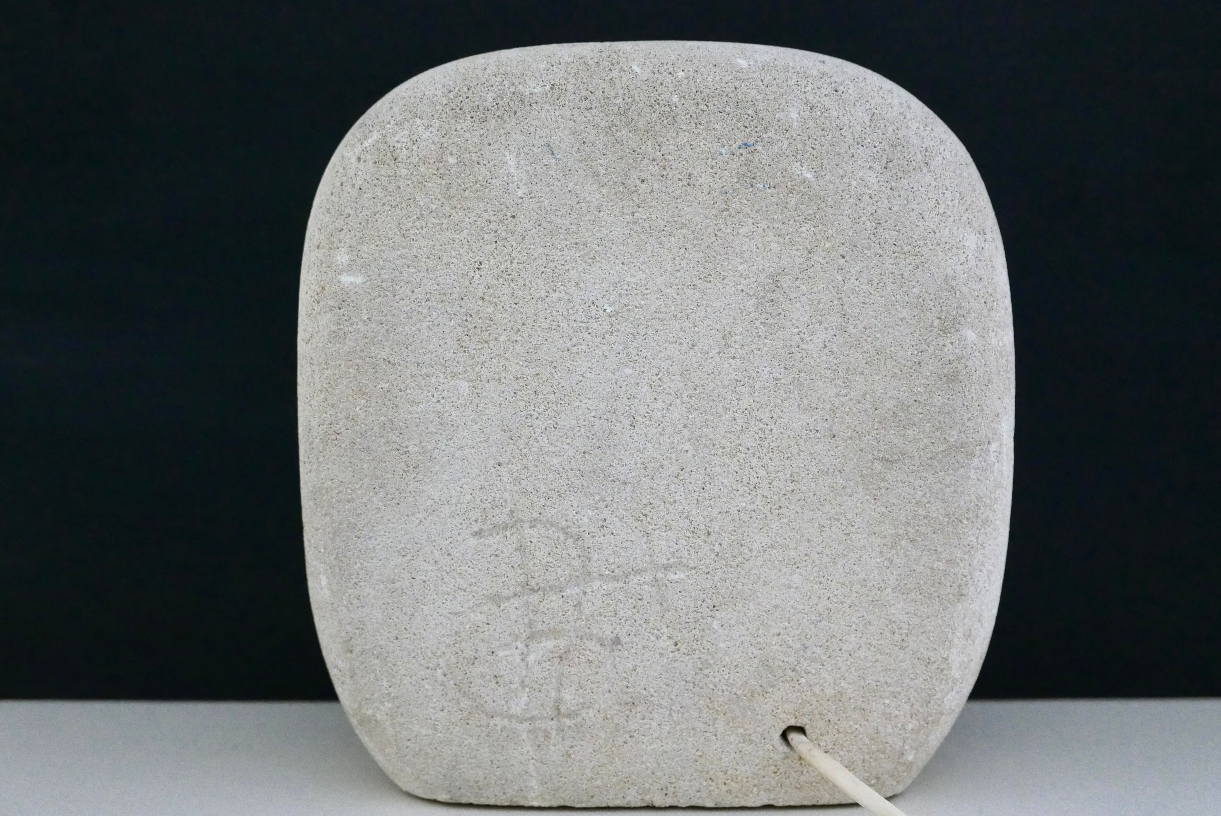 Arsène Galisson stone lamp 1960s
