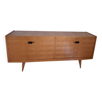 enfilade de style scandinave en bois clair années 1950