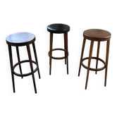 Set of three high bistro stools