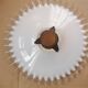 Lot de 2 abats jour vintage en opaline