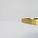 Modern brass mirror from the mid-century by Glasmäster in Markaryd, Sweden, 1960s.