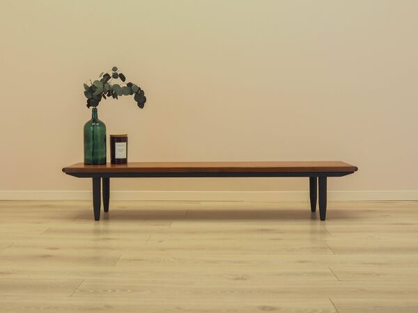 Buffet en teck, console danoise basse, années 1970