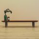 Teak sideboard, low Danish console, 1970s
