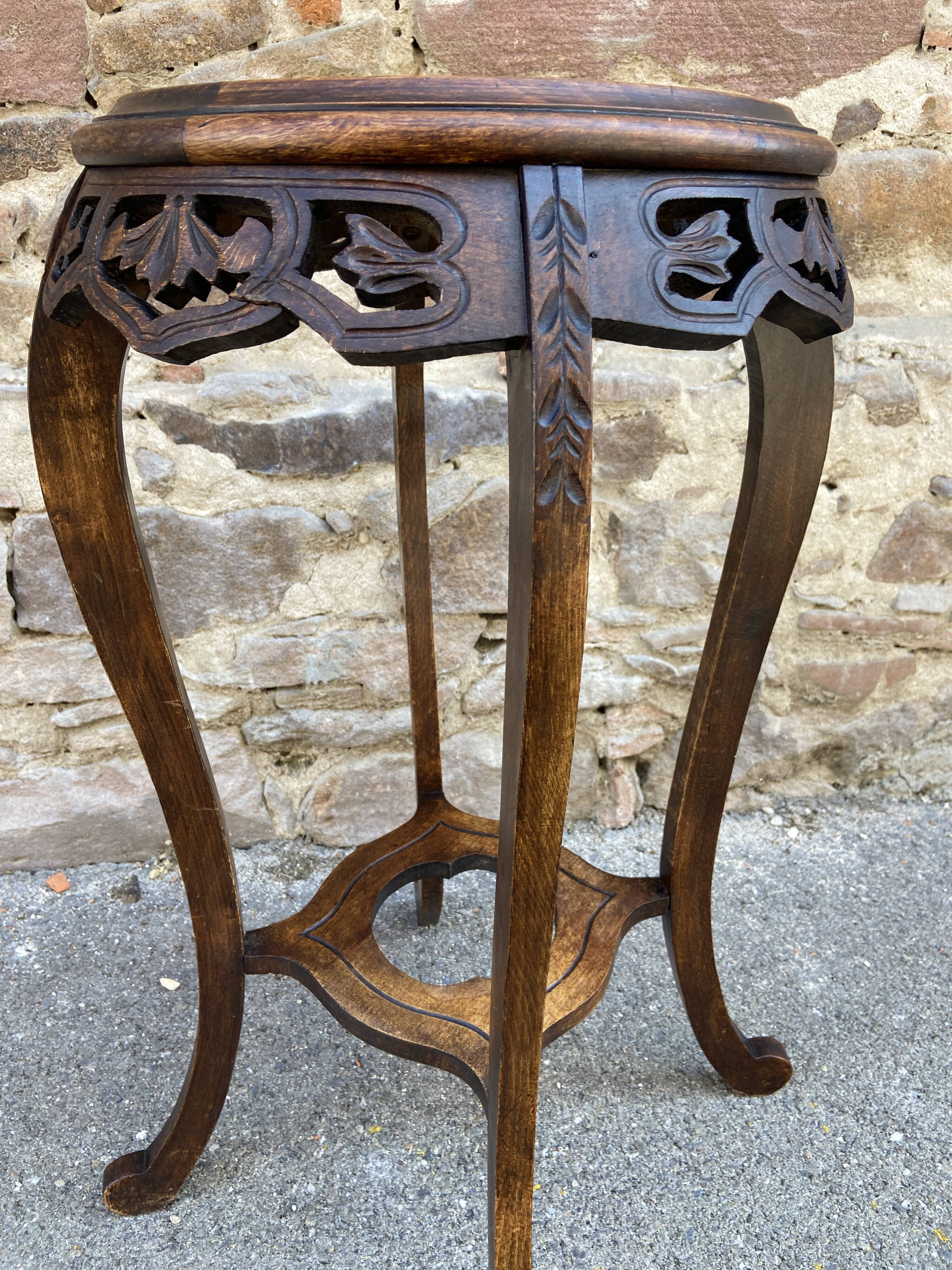 Art deco plant stand, colonial style, asian, vintage, 1930s