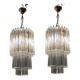 Murano Glass Trilobi Chandeliers Set of 2