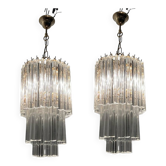 Lustres Trilobi en Verre de Murano Ensemble de 2