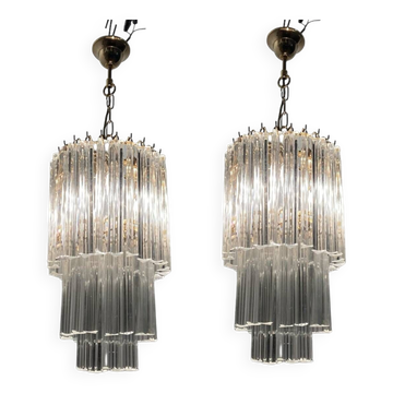 Lustres Trilobi en Verre de Murano Ensemble de 2