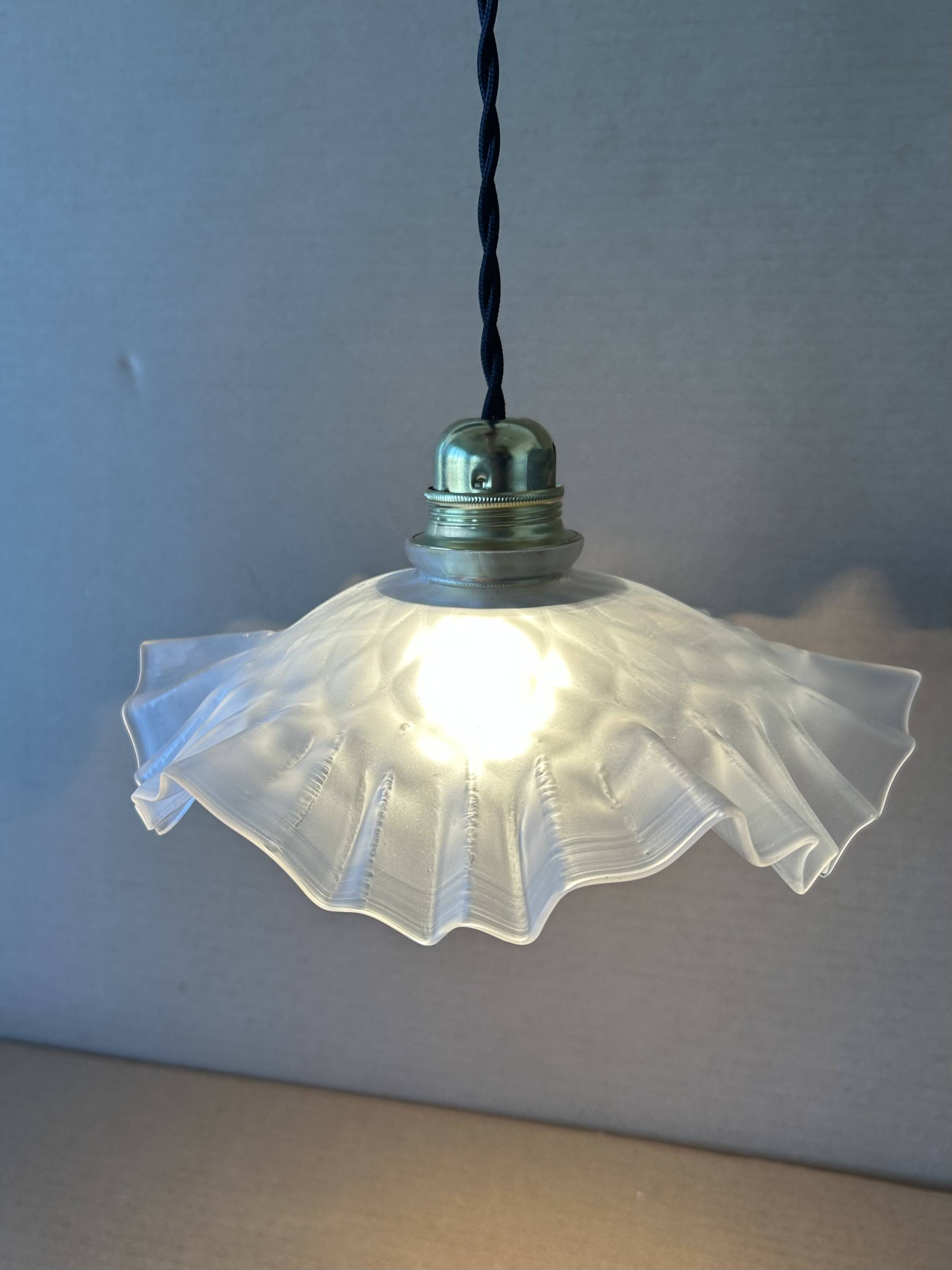 Antique glass pendant