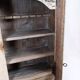 Grey painted hanging glass cabinet in gustavian style from around 1820