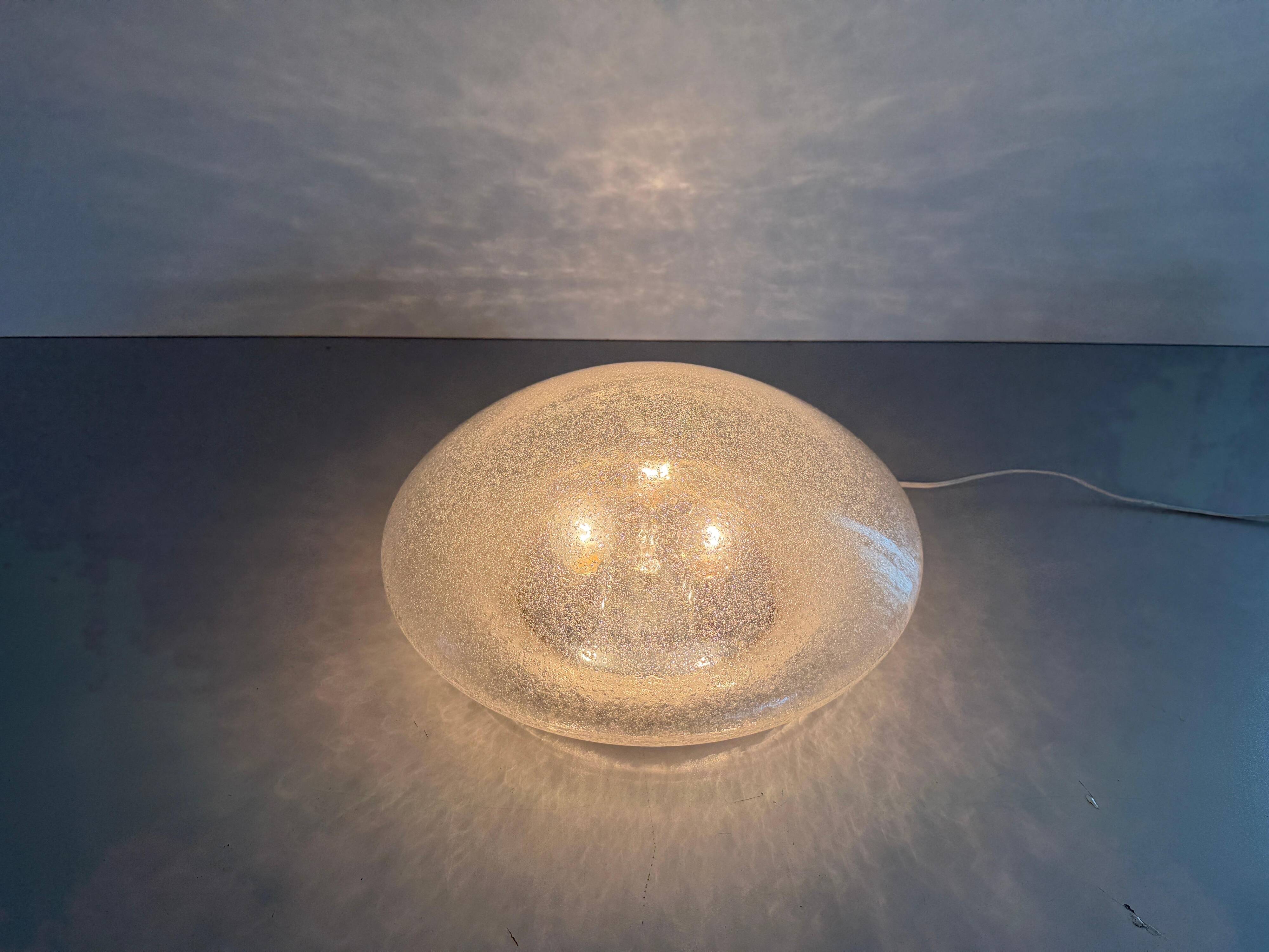 The Moderns Dome Glass Flush Mount Light by Doria, 1960s, Germany