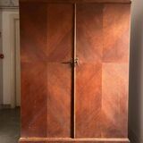 Compactom brand mahogany English cabin wardrobe for men