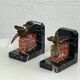 Vintage marble and brass bookend