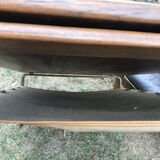 Large rectangular wooden coffee table by Carl Straub 60s