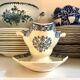 Gien ironware sauce boat, "Arabesques" service