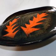 Vintage Dish • Pocket tray • Ceramic • Vallauris • In the style of Gilbert Valentin • 1950-1960