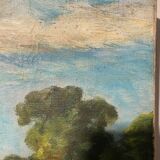 Tableau ancien, paysage, signé, début XX siècle