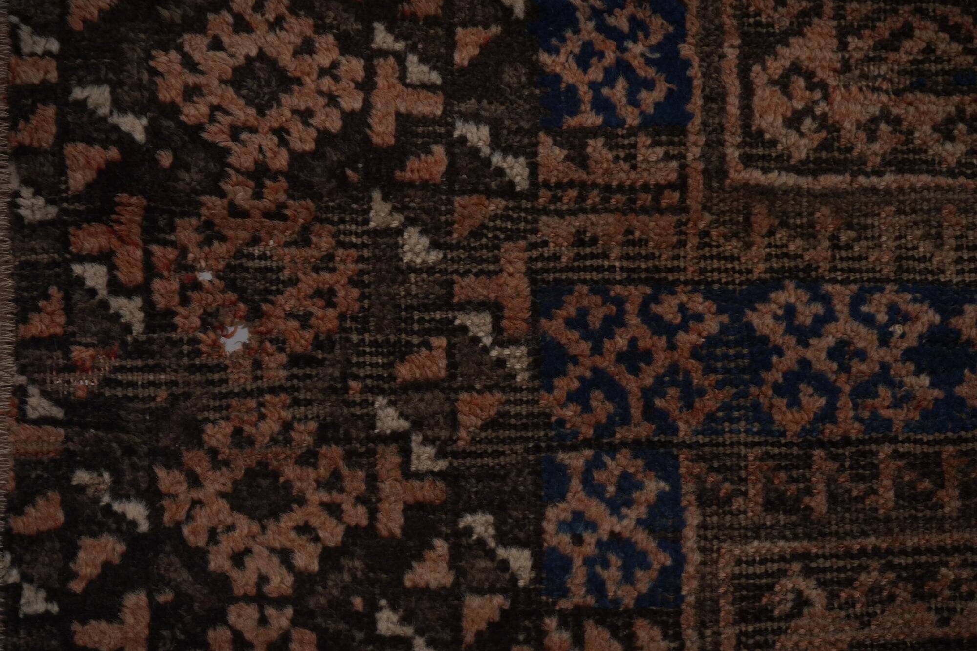 Vintage Turkish handmade rug 125x212 cm