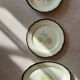 complete service in yellow earthenware Ainay Salin France