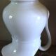 White faience pitcher Swan Saint Amand