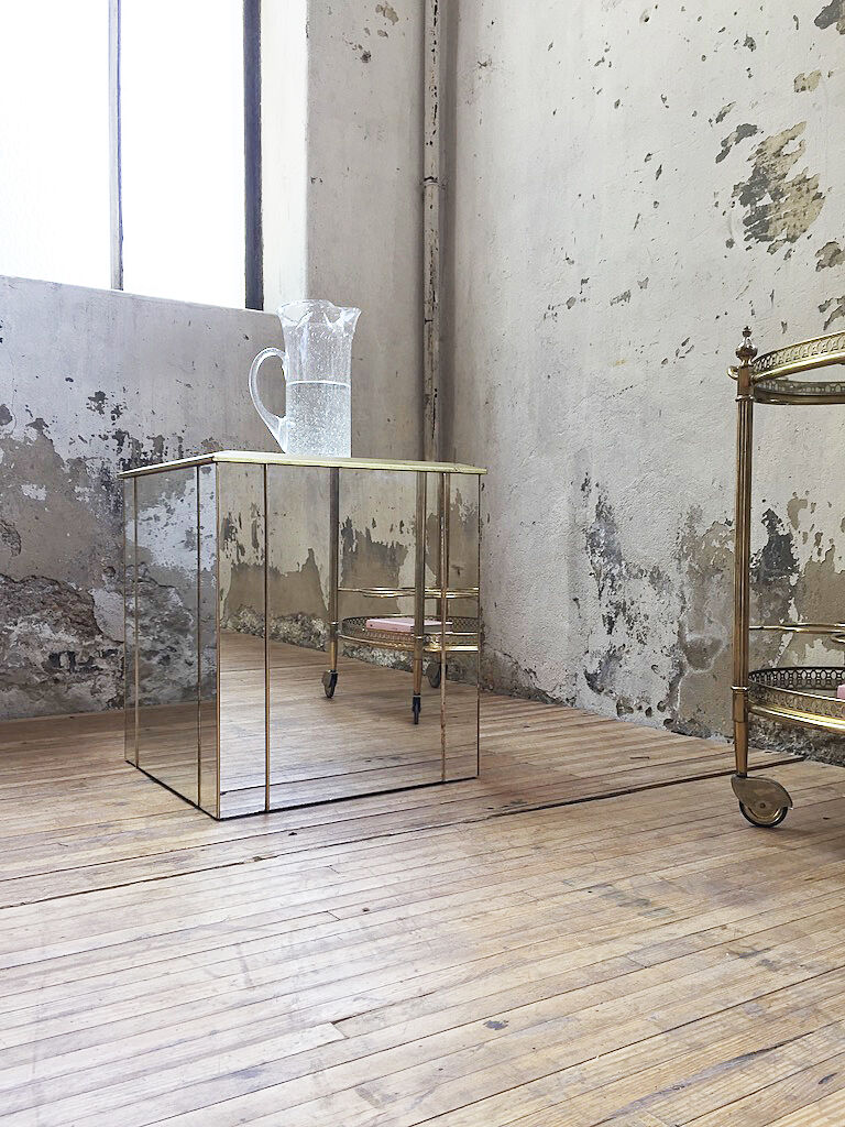 Console coffee table mirror