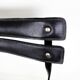 2 leather and metal folding chairs - Paquebot France 1960