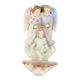 Bénitier mural en biscuit de porcelaine