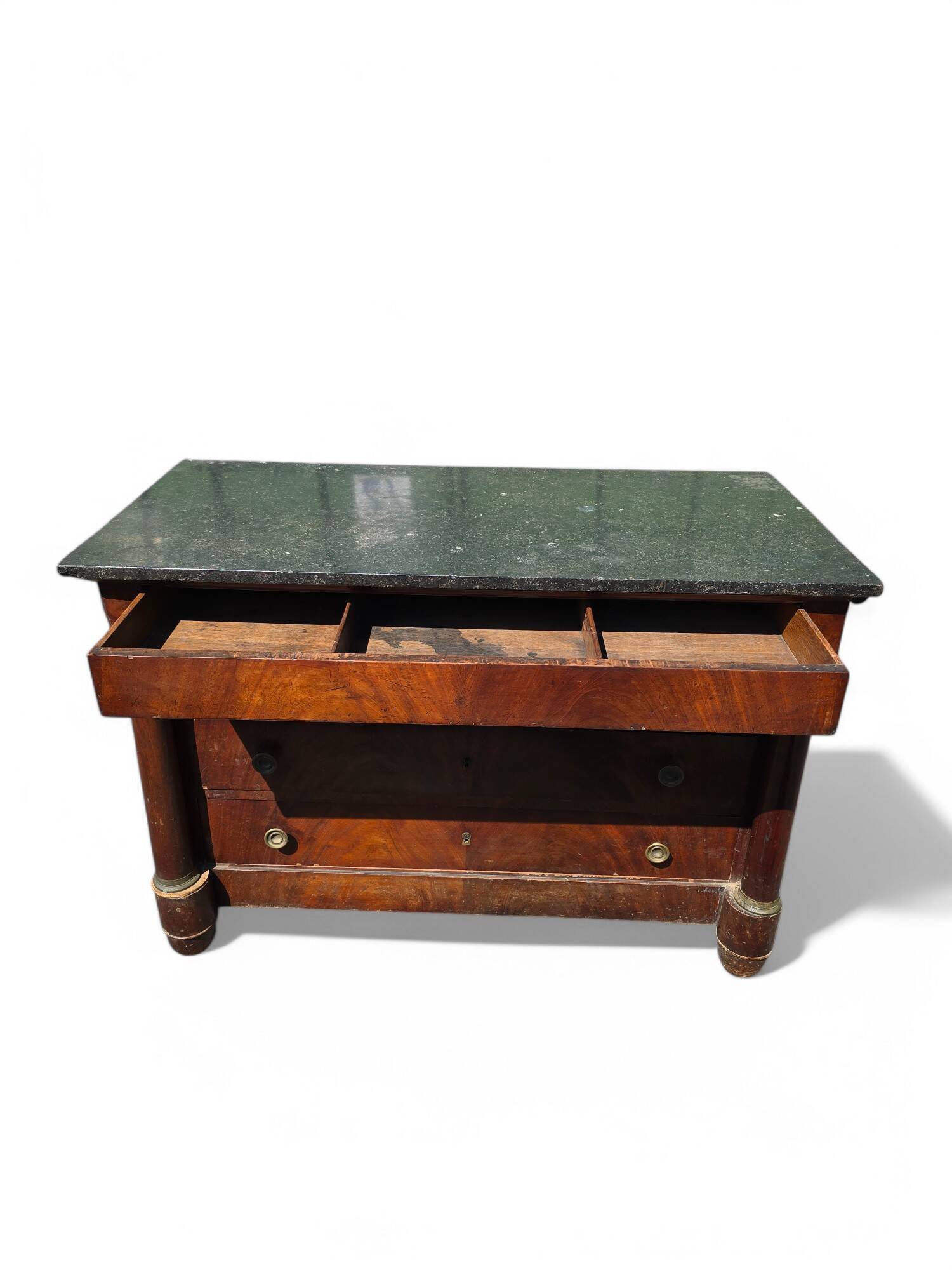 Commode Empire en acajou