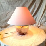 Handmade lamp in brass and Murano glass